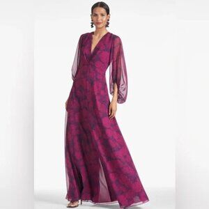 Sachin & Babi Jenny Gown - Magenta Bloom